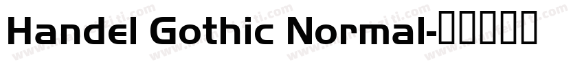 Handel Gothic Normal字体转换